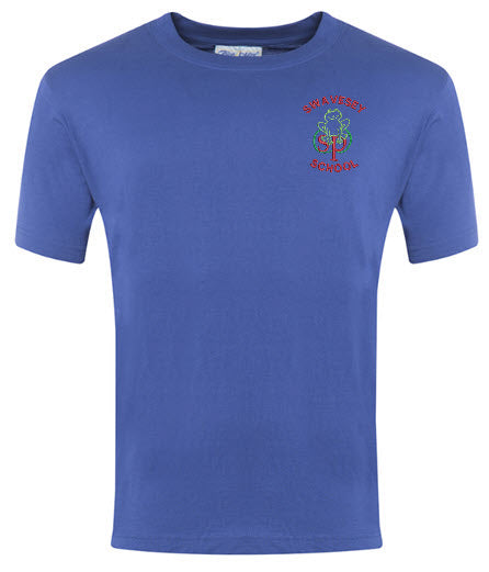Swavesey PE T Shirt Blue