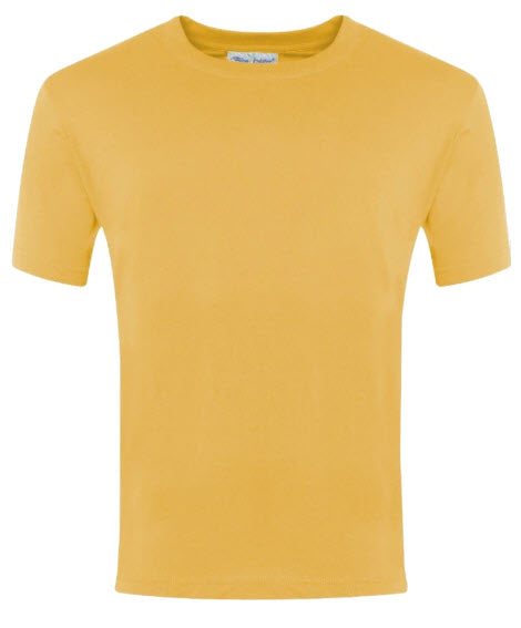 PE T Shirt (Plain) Sunflower