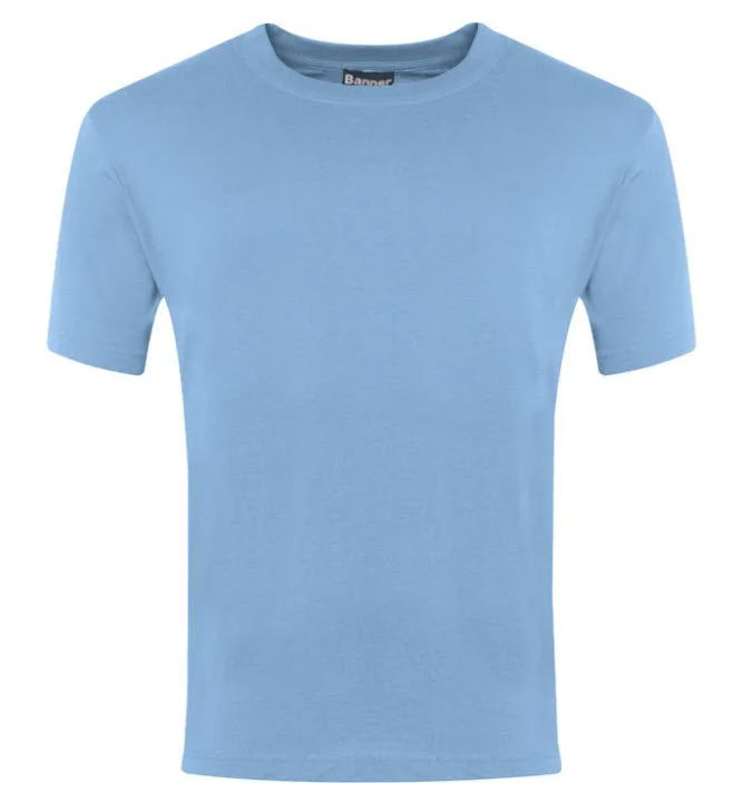 PE T Shirt (Plain) Sky
