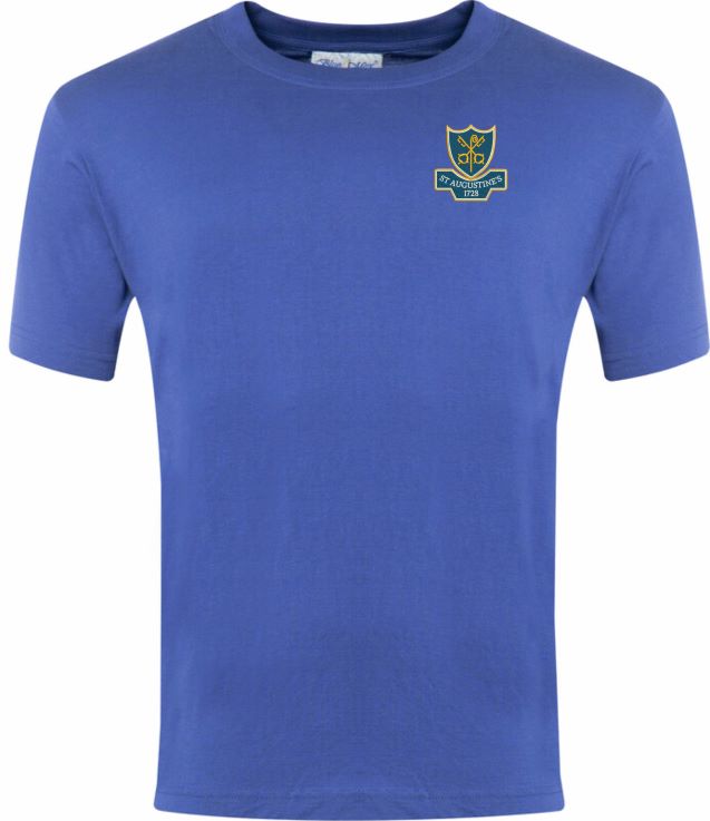 St Augustine's C of E Junior School PE T Shirt Royal