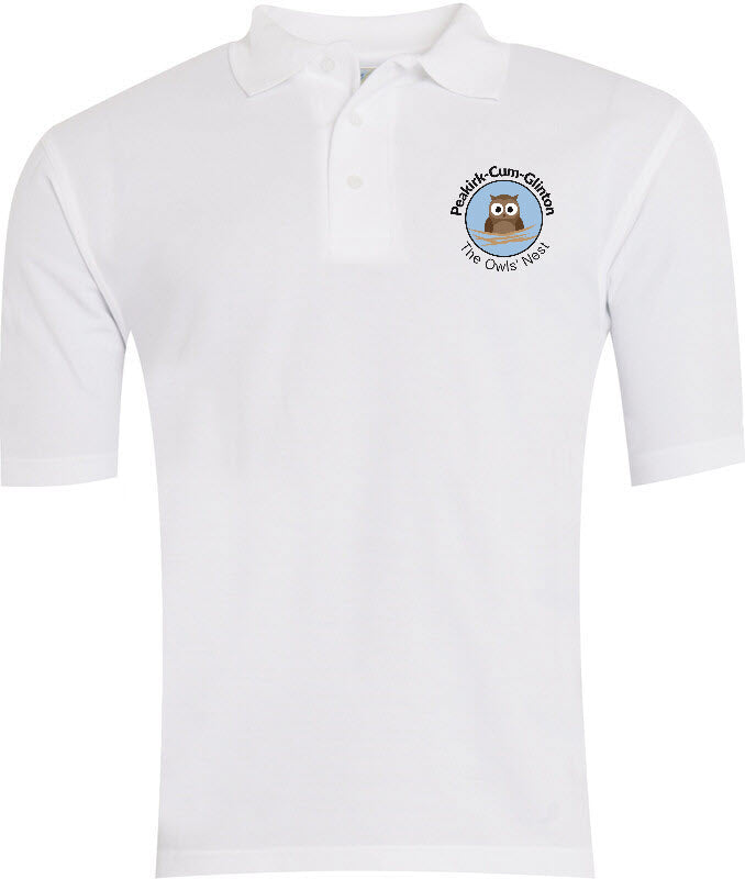 Peakirk Cum Glinton Pre School Polo Shirt White