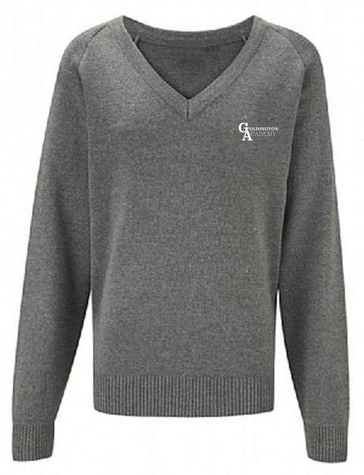 Goldington Academy V Neck Jumper.
