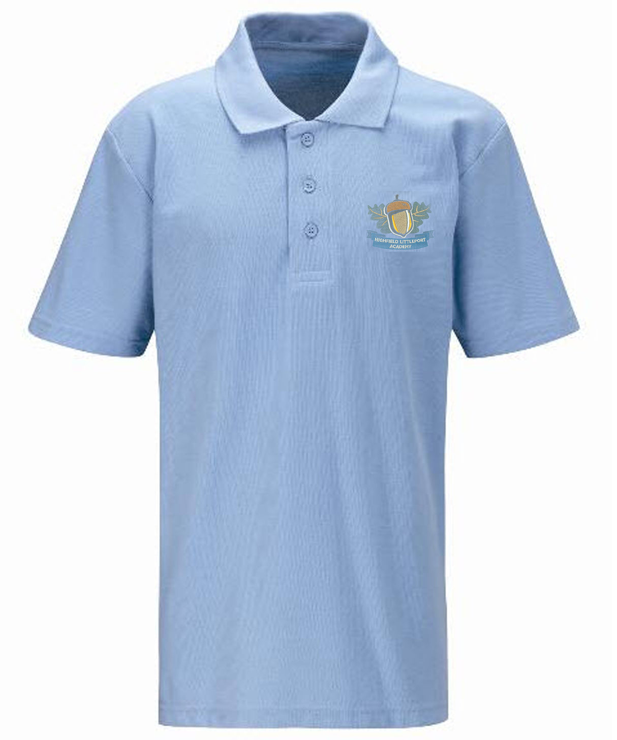 Highfield Littleport Academy Cogs Polo Shirt Sky