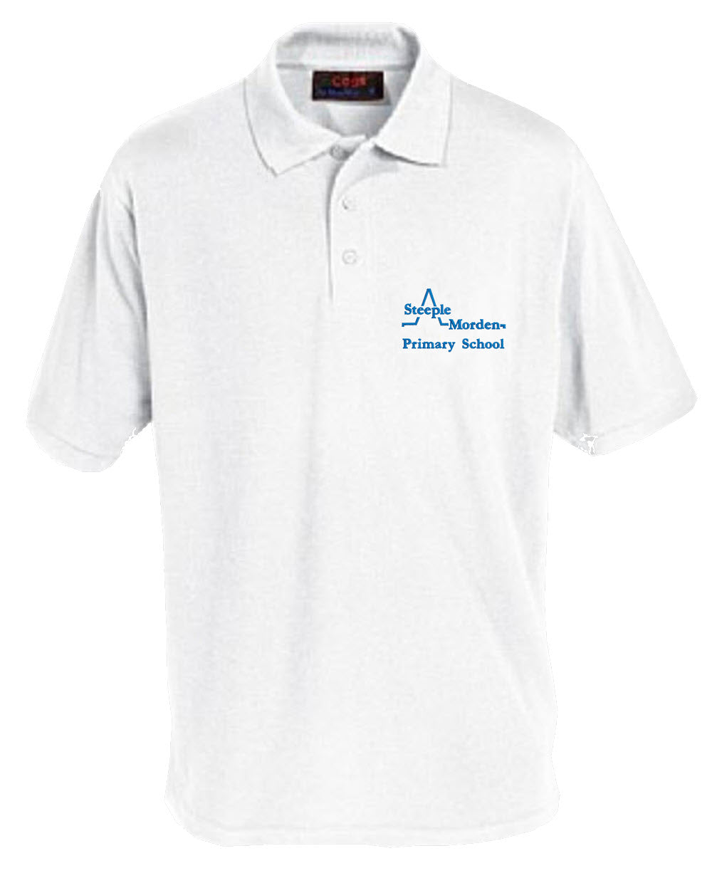 Steeple Morden White Polo Shirt