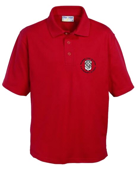 Peakirk Cum Glinton Poloshirt Red