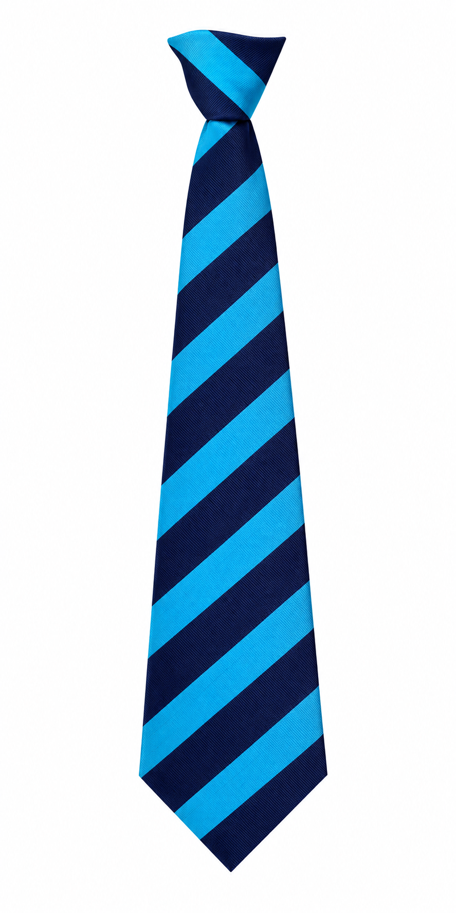 Trumpington Community College Navy/Sky Clip on Tie