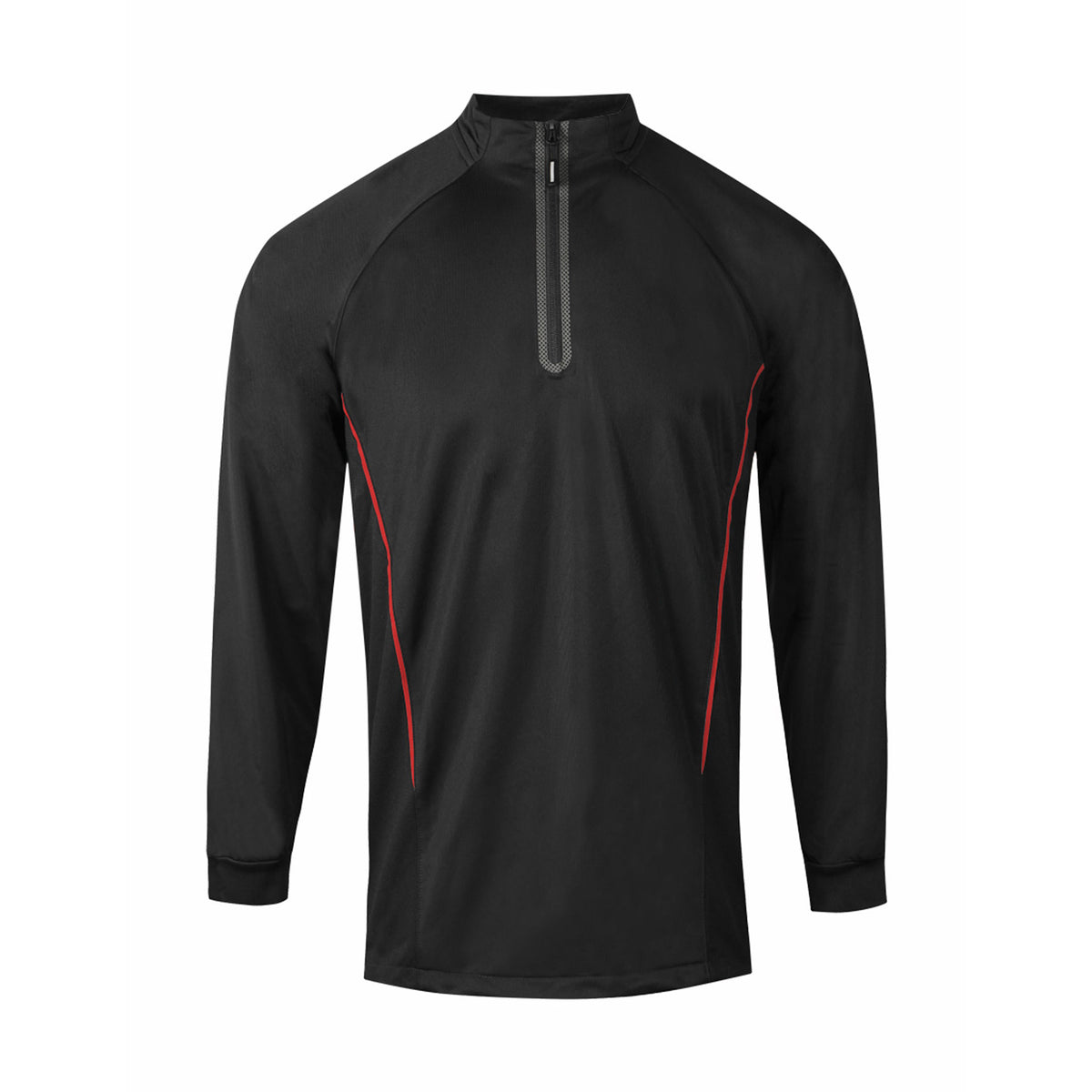 Performance Qtr Zip Training Top Black/Red