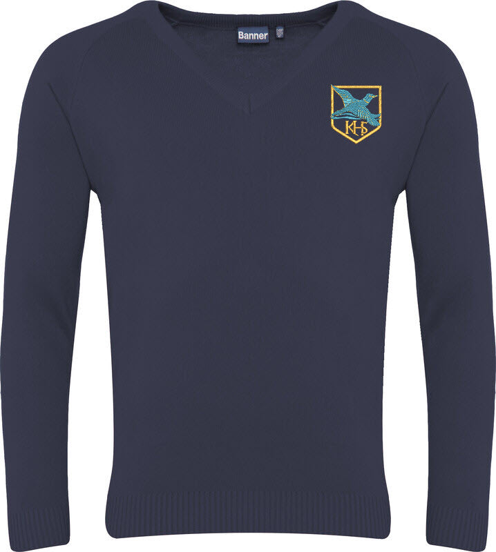 Kirkstone House V Neck Girls Jumper