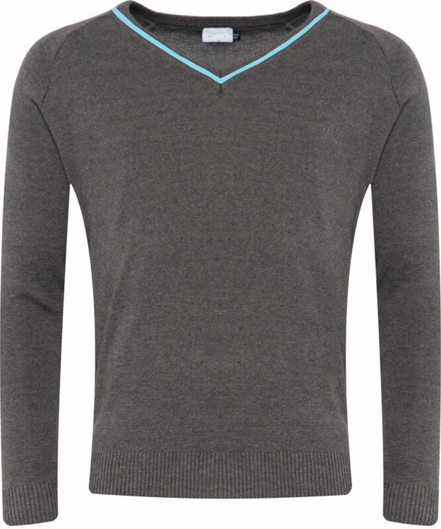 OBA Grey & Turquoise Jumper