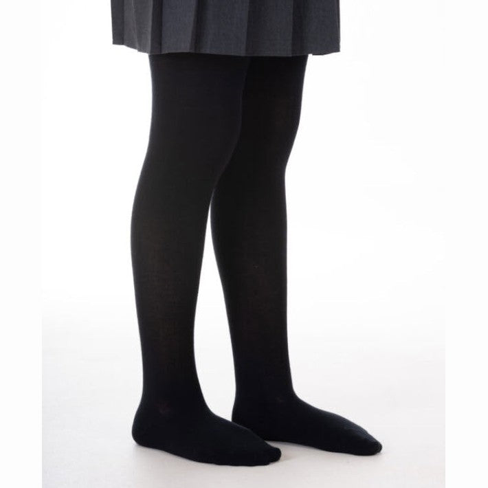 Pex 2 Pair Pack Cotton Rich Tights Black