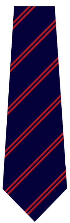 Sawtry Junior School 14 inch Clip On Tie Red