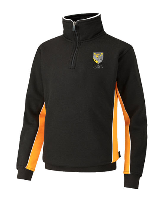 Downham Market Academy 1/4 Zip PE Top Amber