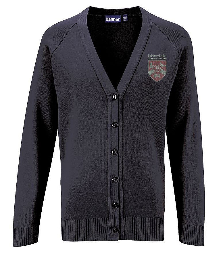 Sir Harry Smith Community College Year 10 & 11 Black Knitted Cardigan