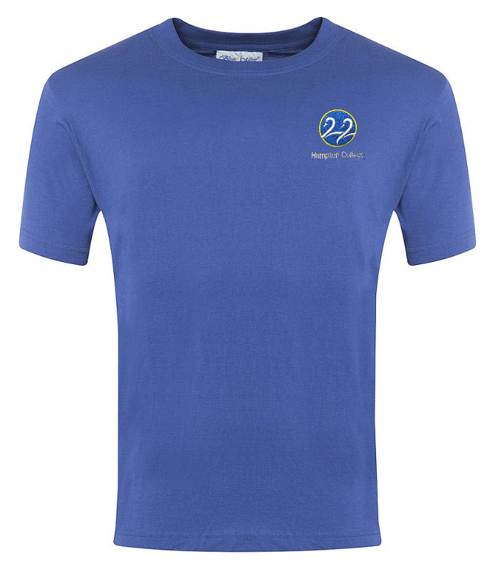 Hampton College Primary PE T Shirt Royal