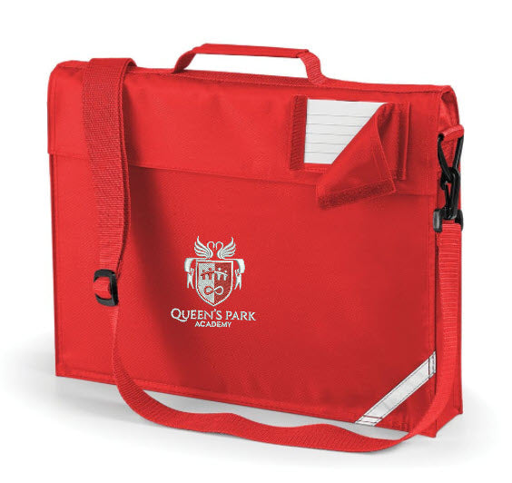 Queens Park Academy book bag with strap