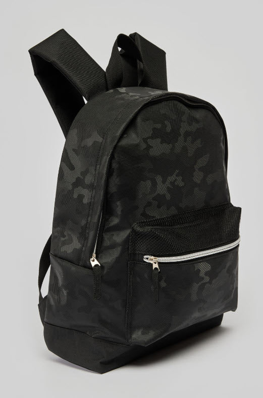 Boys Cameo Pocket Backpack Black