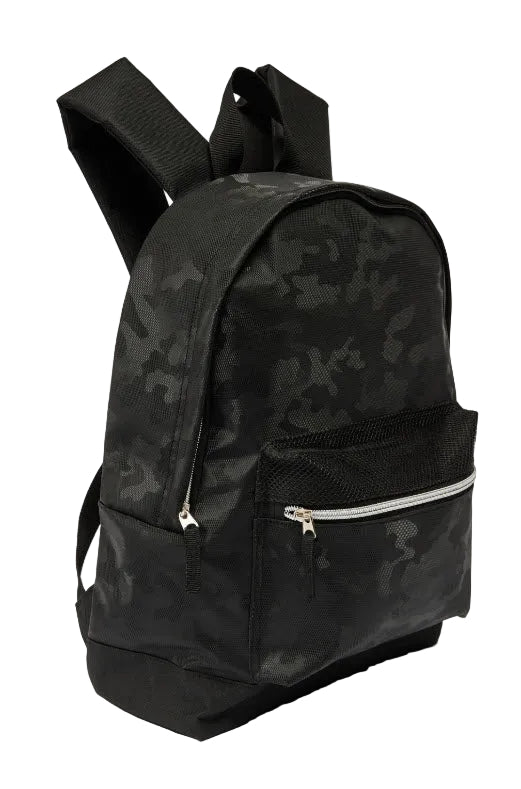 Boys Cameo Pocket Backpack Black