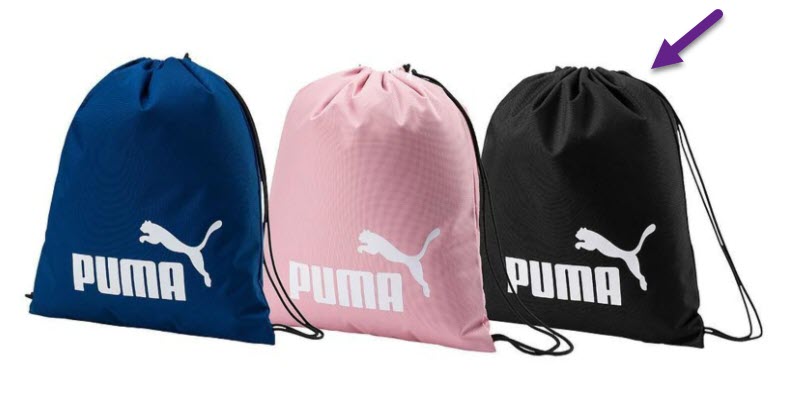Puma Drawstring Bags Black