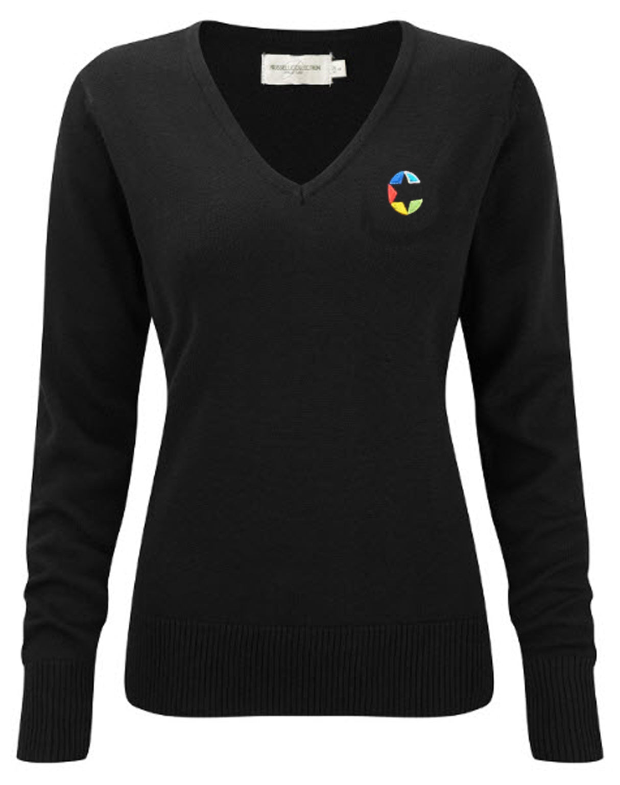 OBA Sixth Form Girls V Neck True Knit Sweater