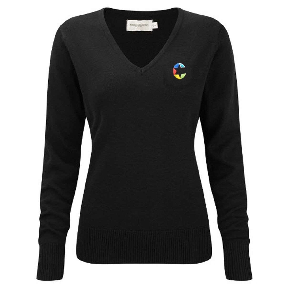 OBA Sixth Form Girls V Neck True Knit Sweater