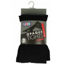 Opaque Tights - Medium Black