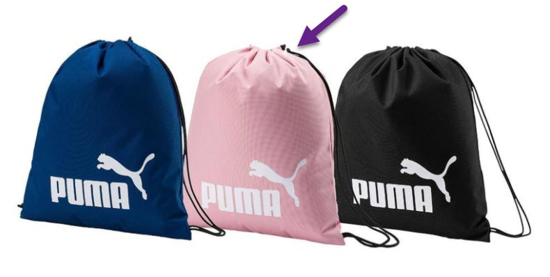 Puma Drawstring Bags Pink