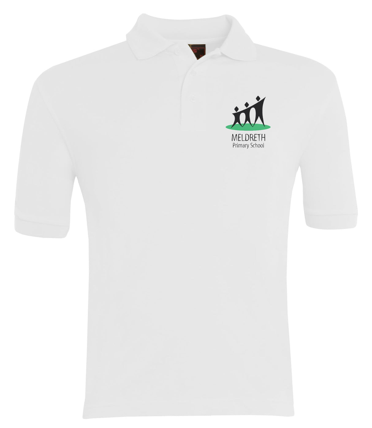 Meldreth Primary Cogs Polo Shirt White