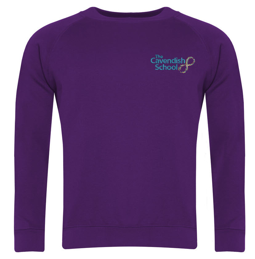 The Cavendish School Raglan Sweatshirt Purple