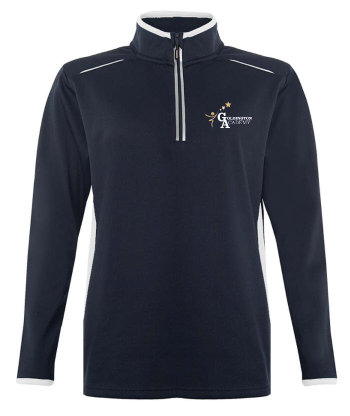 Goldington Academy Girls 1/4 Zip PE Top