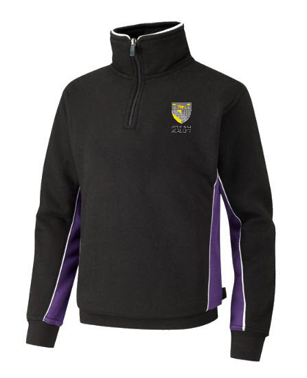 Downham Market Academy 1/4 Zip PE Top Purple