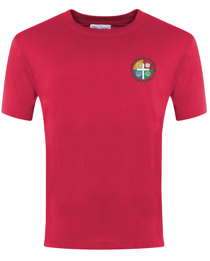 Holme CE Primary School Champion T Shirt Red