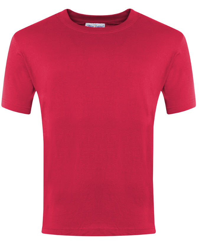 PE T Shirt (Plain) Red