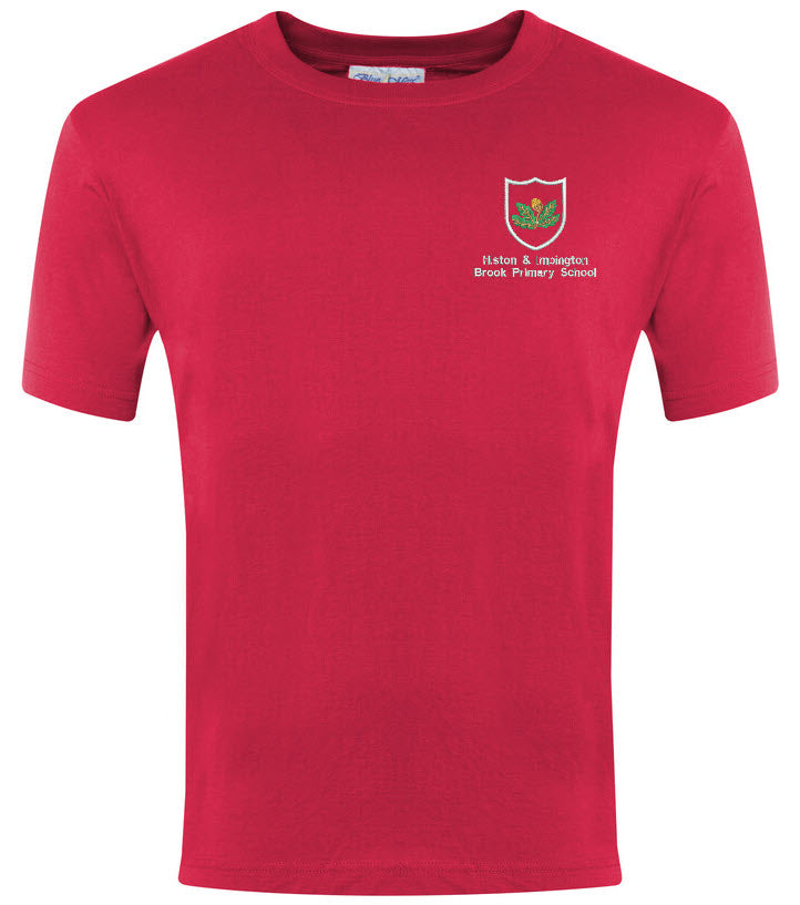 Histon & Impington Brook Primary PE T Shirt Red
