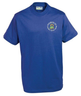 Fourfields Primary PE T Shirt Royal