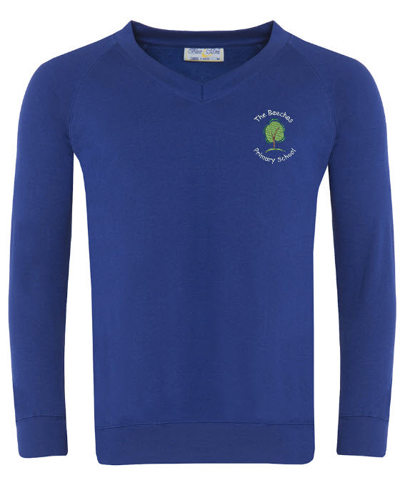 The Beeches Primary V Neck Sweatshirt