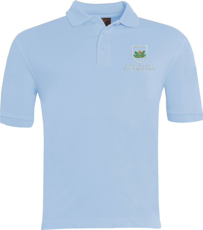 Histon & Impington Brook Primary Polo Shirt Sky