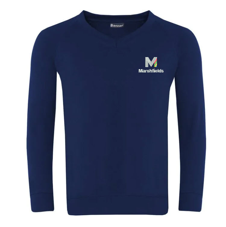 Marshfields School V Neck Sweatshirt
