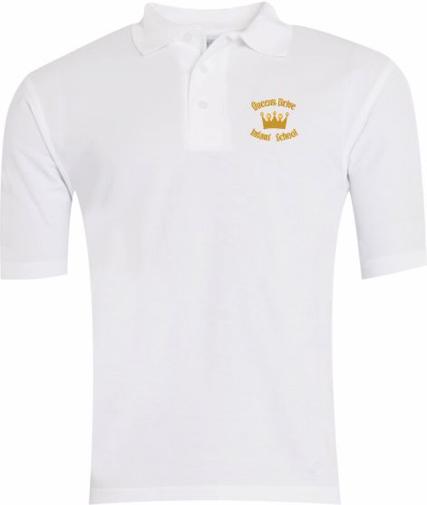 Queens Drive Infant Classic Polo White