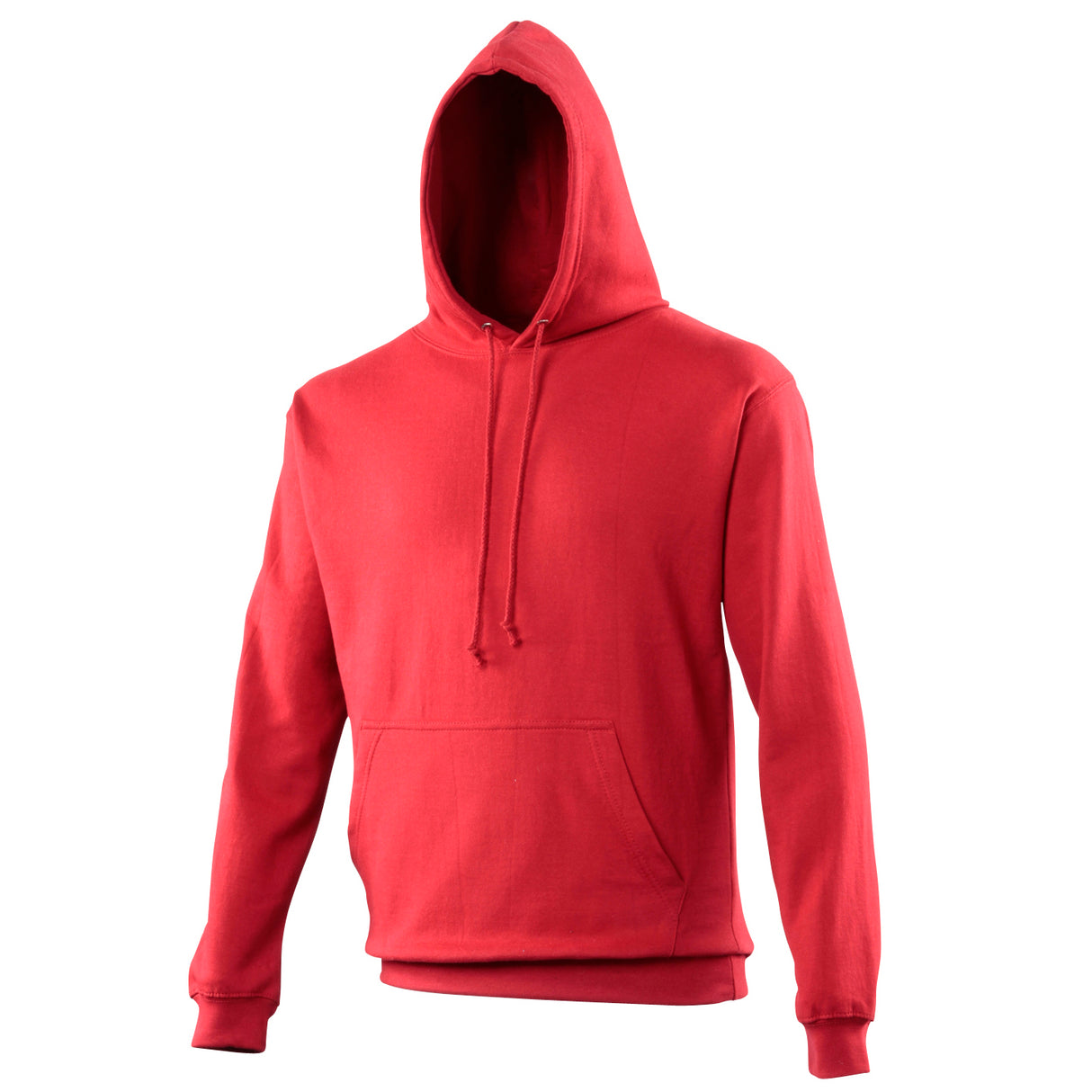 Plain PE Hooded Sweatshirt - Red