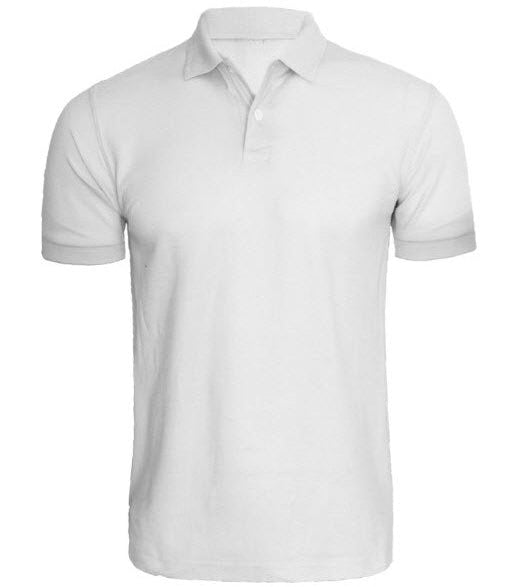 Polo Shirt White (Plain)
