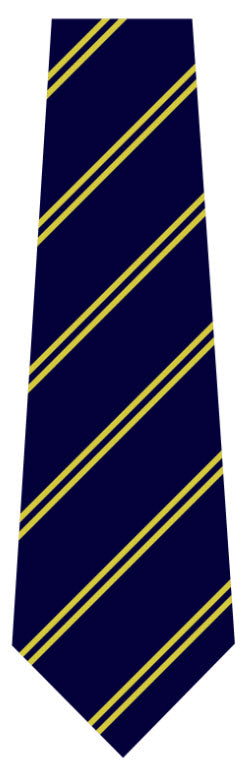 Sawtry Junior School 14 inch Clip On Tie Yellow