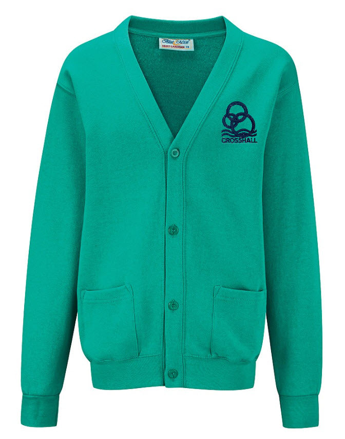 Crosshall Junior School Cardigan Jade